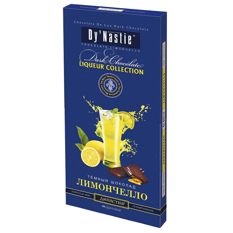  Династия Шоколад "Лимончело", (блок 10шт по 100г)  в Пензе