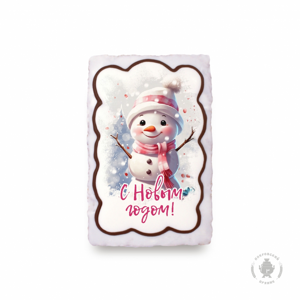  Пряник 130г новогодний Снеговик, (коробка 25шт) в Пензе