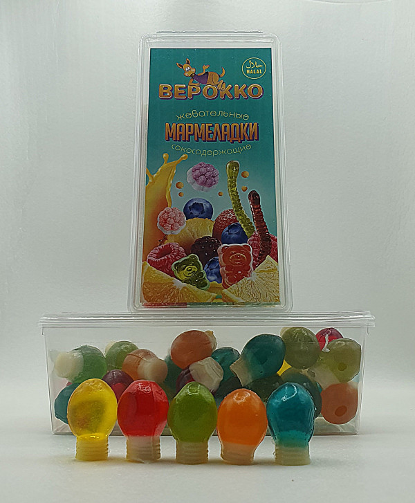 №2 Жевательный мармелад Лампочки, 250г      в Пензе