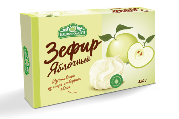 №2 Зефир белевский "Яблочный" 250г в Пензе