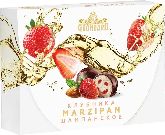  TM Grondard       (10185) Конфеты глазированные Марципановые Клубника и Шампанское, 98г в Пензе
